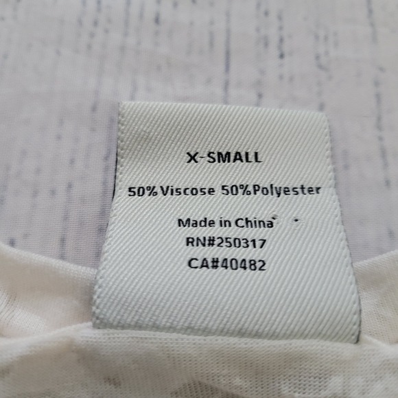 VARLEY Womens XSmall Cream Marbled Pattern Sleeveless Top - Picture 5 of 9